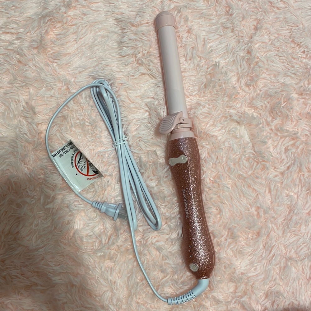 Pink glitter Beachwaver